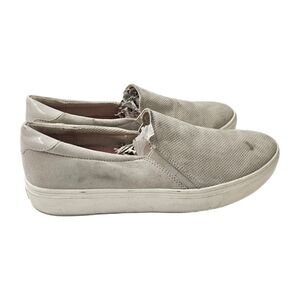 Dr Scholls Nova Slip On Sneaker Grey Oyster Platform Women Size 10 Comfort